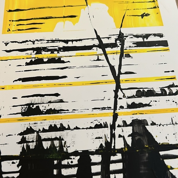 Original Abstract Painting "Western" 11x14 on Yupo Paper - Picture 6 of 11